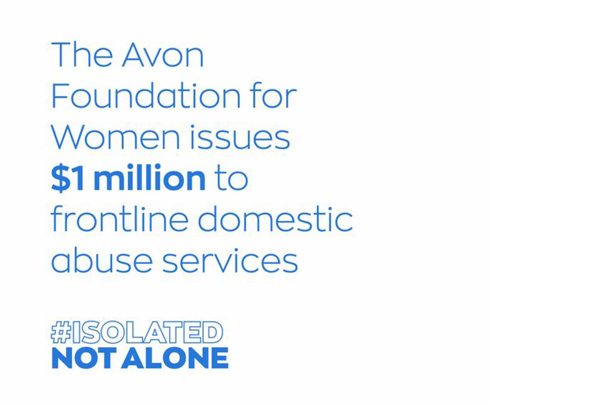 Avon Foundation for Women issues $1 million USD to frontline domestic abuse  services